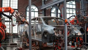 There are many steps from mining iron ore to a car rolling off the production line but Saudi Arabia plans to cover them all car being made manufacturing car EV electric vehicle